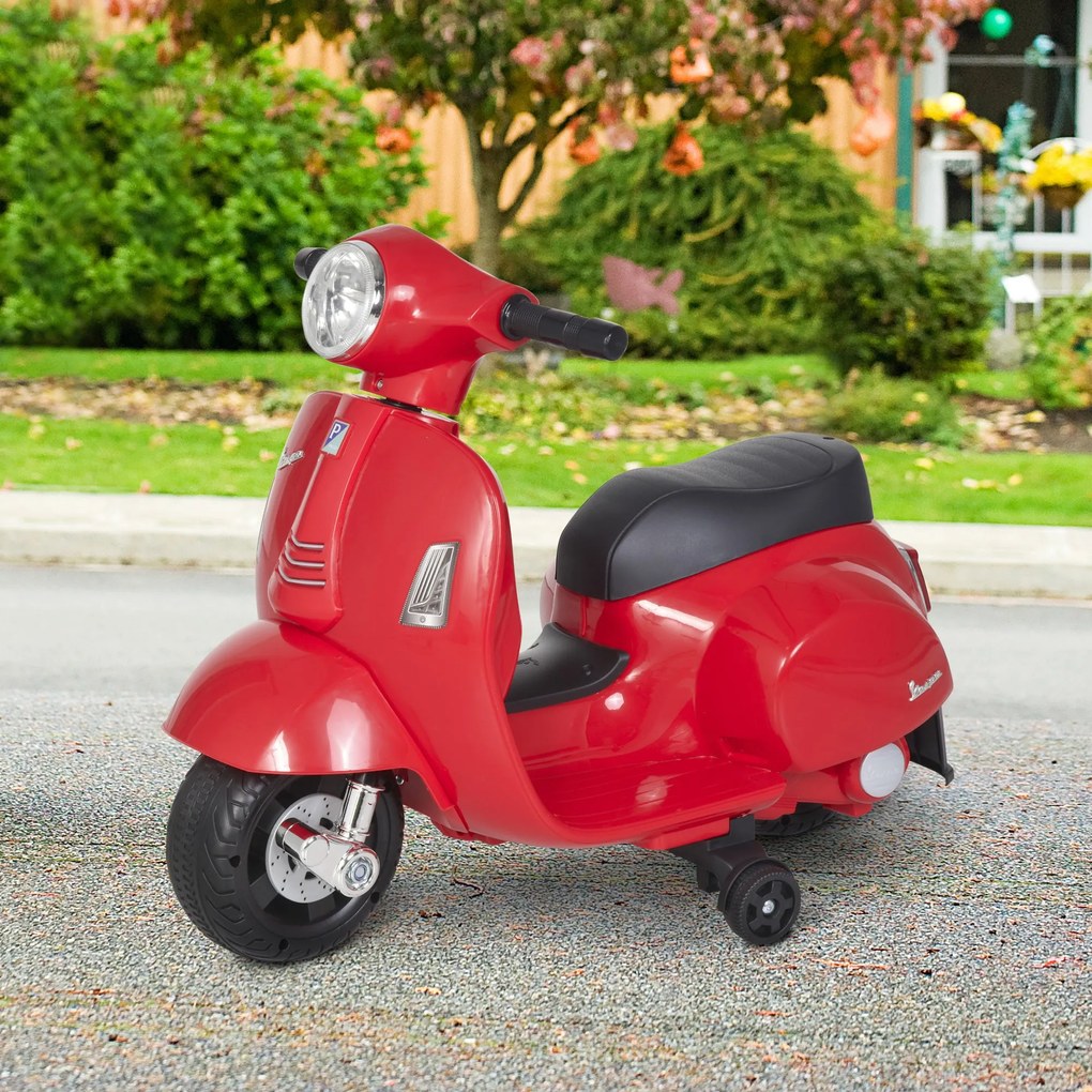 Piaggio Mini Vespa GTS Elettrica 6V  per Bambini Rossa...