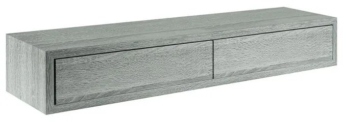 Mensola a muro Leg-dobble SPACEO rettangolare in mdf L 87.5 x H 14.3 x P 23.7 cm rovere grigio