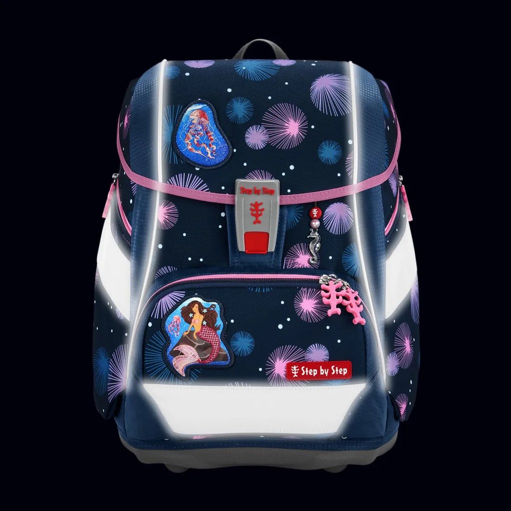Zaino/cartella scuola 2IN1 PLUS – Set 6 pezzi, Step by Step Mermaid Delia