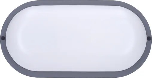 Solight WO749-G- LED Lampada da esterno LED/20W/230V 4000K IP54 grigio ovale