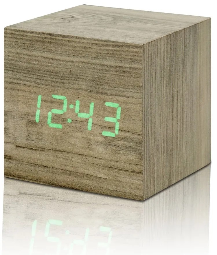 Sveglia digitale Wooden Cube Click – Gingko