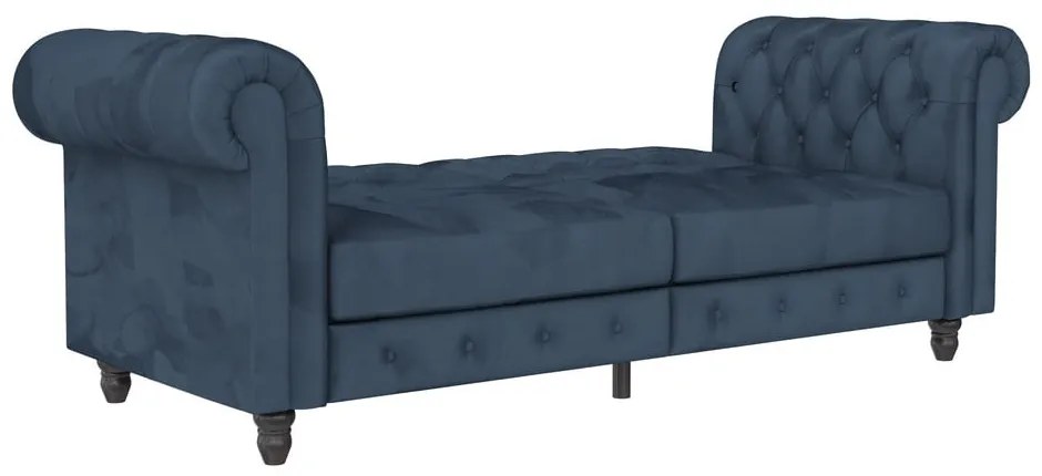 Divano in velluto blu scuro 236 cm Felix - Støraa