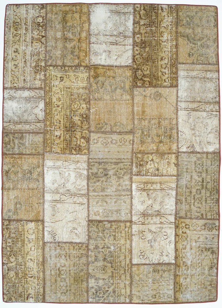 Patchwork Tappeto 210x150 (Indian) Annodato A Mano