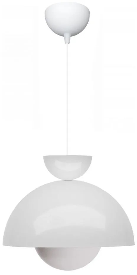 Lampada a sospensione con cavo SALVA 1xE27/15W/230V bianca