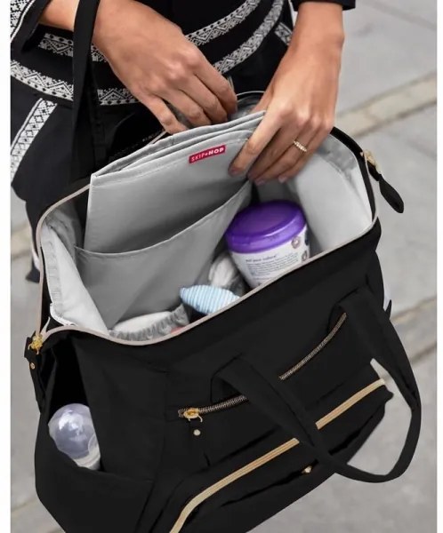 Skip Hop - Zaino fasciatoio MAINFRAME nero per passeggino