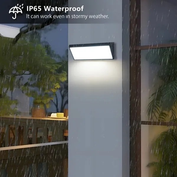 Brilagi - Lampada da parete LED per esterni con sensore TRIANGLE LED/42W/230V, colore nero, IP65