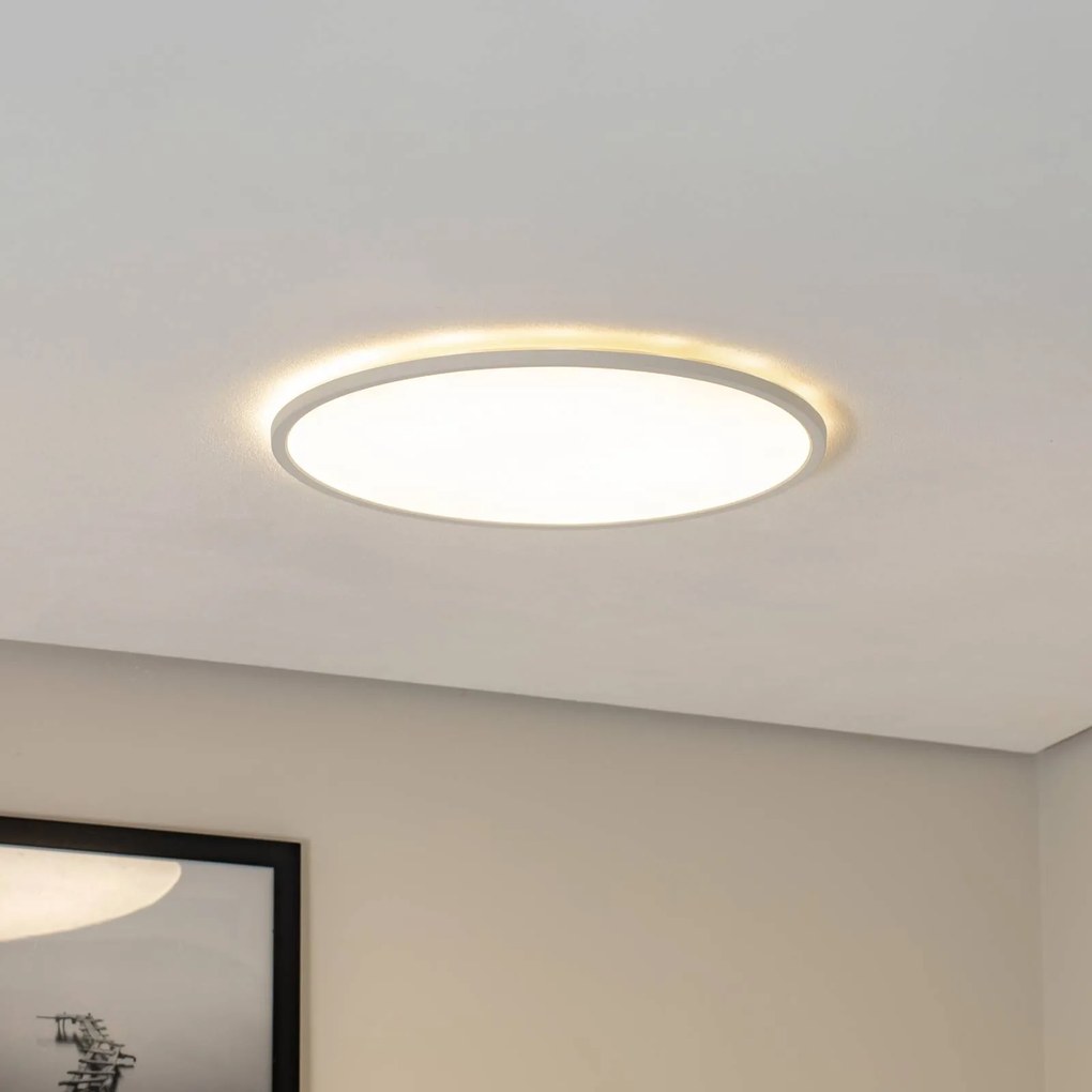 Pannello LED Aqua, Ø 50 cm, bianco, metallo/plastica CCT dimmerabile Aqua TK Lighting,, Bianco / Opale, Bagno, Metallo, Moderno, Pannello LED