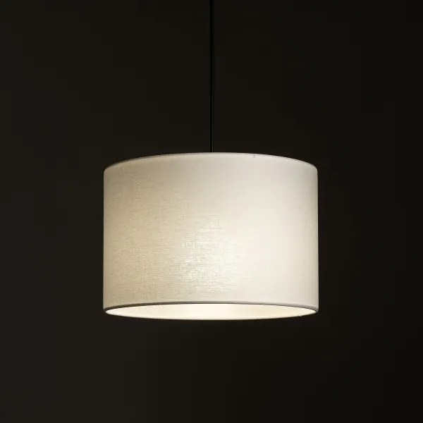 Lampadario a sospensione con filo Sistema ferroviario trifase TRACER 1xE27/15W/230V diametro 30 cm nero/bianco