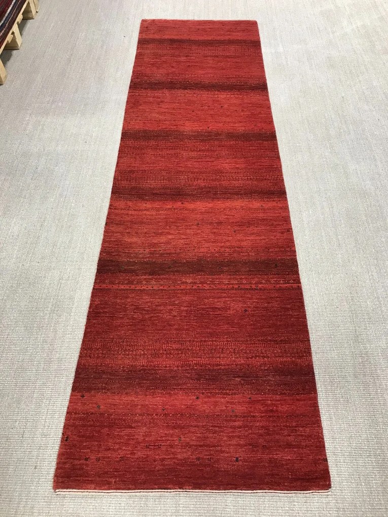Loribaft Tappeto persiano 90x320 Rosso (Iran) Annodato A Mano