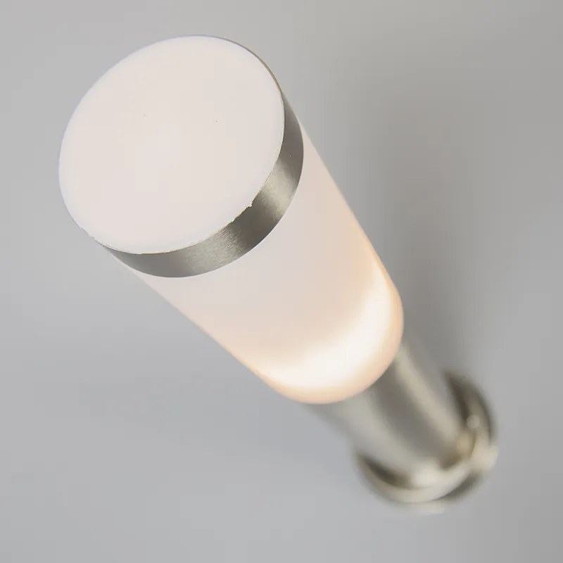 Lampada da esterno a palo in acciaio 45 cm IP44 - Rox con picchetto da terra e pressacavo