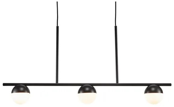 Nordlux - Lampadario a sospensione con filo CONTINA 3xG9/5W/230V nero