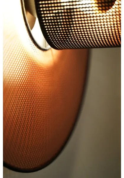 Duolla - Applique TOKYO SHINY 1xE27/15W/230V diametro 50 cm rame/nero