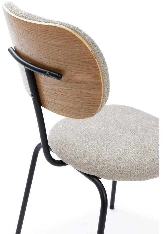 Set di sedie da pranzo beige 4 pz Dash - Marckeric