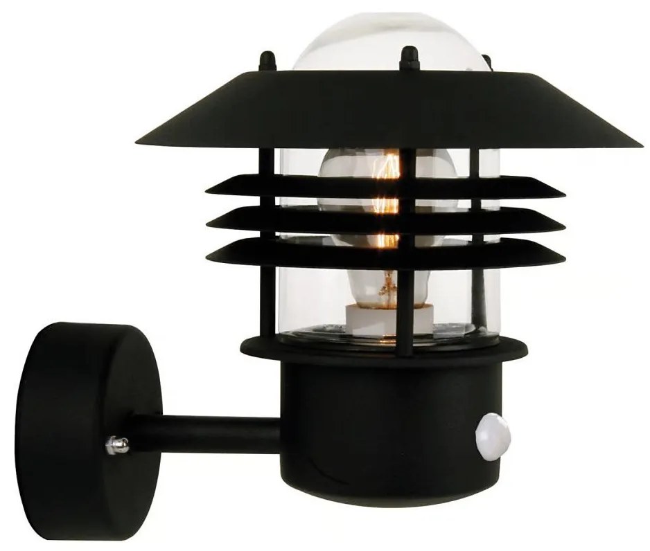 Nordlux-Lampada da parete per esterni con sensore VEJERS 1xE27/60W/230V IP54 argento