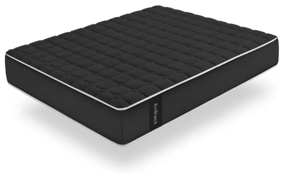 Materasso rigido/semirigido in schiuma reversibile 80x200 cm Air Black – Moonia