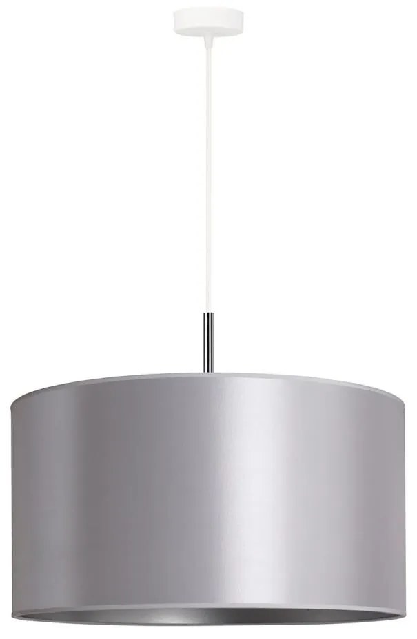Duolla - Lampadario a sospensione con filo CANNES 1xE27/15W/230V diametro 45 cm argento