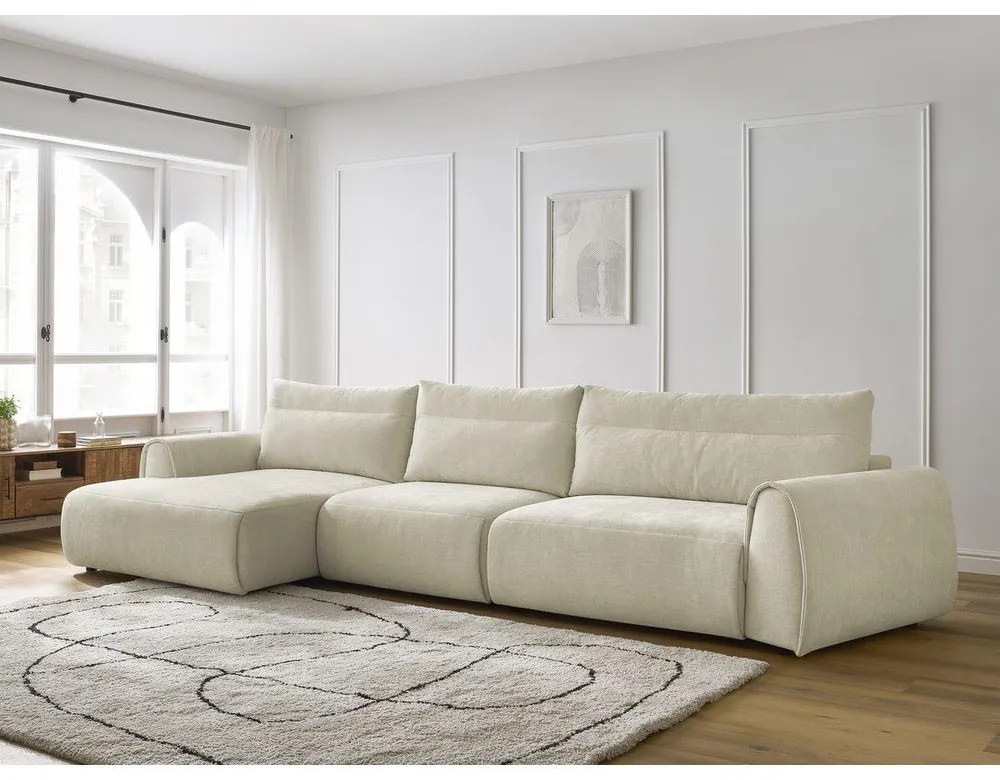 Divano angolare beige Aden – Bobochic Paris