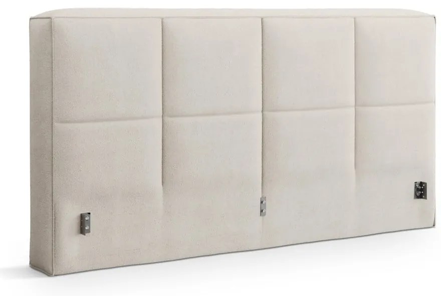 Testiera color crema imbottita 249x100 cm Darren – Micadoni