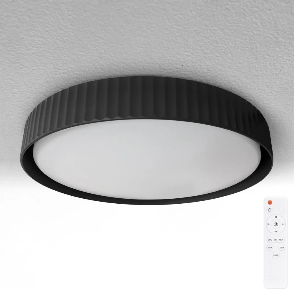 Brilagi - Plafoniera dimmerabile LUCIA LED/60W/230V Ø 59 cm nero + telecomando