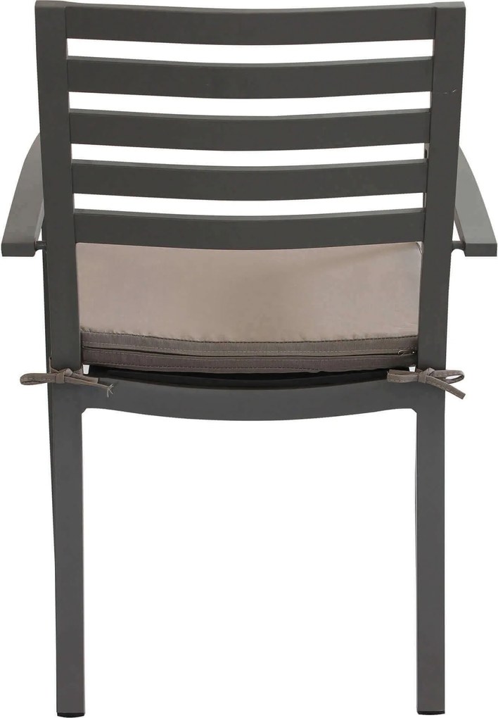 DEXTER - set tavolo in alluminio cm 200/300 x 100 x 74 h con 8 poltrone Dexter