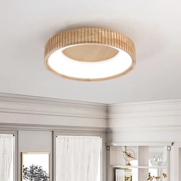 Brilagi - Plafoniera LED FALCON WOOD MODERN LED/30W/230V Ø 45 cm legno