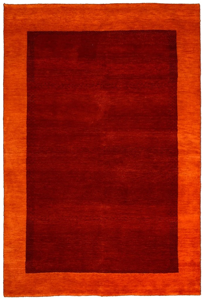 Loribaft Tappeto 180x120 Rosso (Indian) Annodato A Mano