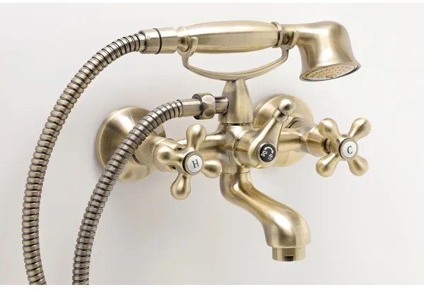 FERRO - Set vasca con miscelatore ANTICA in bronzo