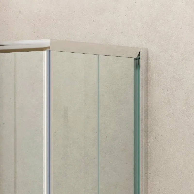 Box doccia dimensioni 100x90 vetro trasparente altezza 180cm K410 - KAMALU