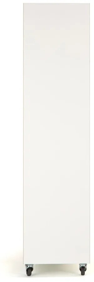 Libreria bianca con bordo in legno 140x143 cm Southbury - Woodman