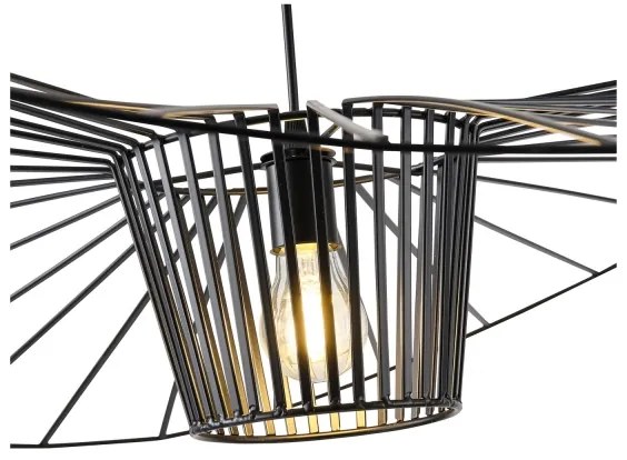 Lampadario a sospensione con filo OGGI 1xE27/40W/230V nero