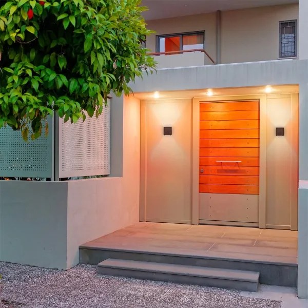 Brilagi - Applique da esterno CUBE LED/6W/230V marrone IP54