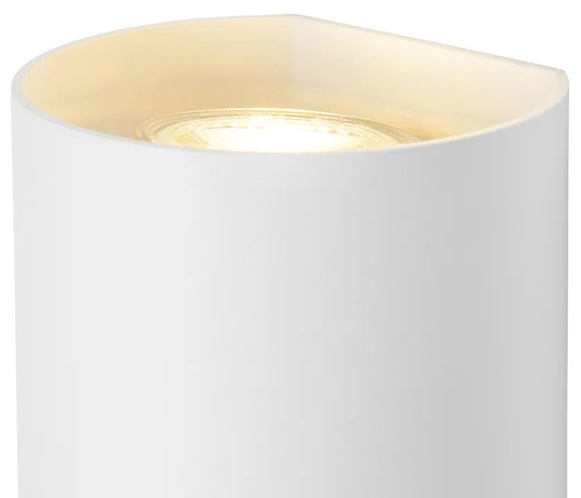 Lampada da parete intelligente bianca rotonda incl. 2 Wifi GU10 - Sabbir