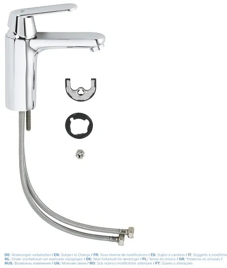 GROHE 23327000 - EUROSMART COSMOPOLITAN DN 15 basin mixer, dimensione M, cromo