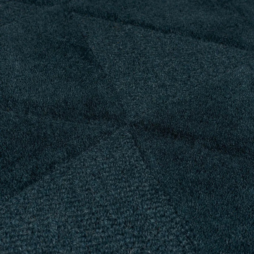 Tappeto color foglia di tè in lana tessuto a mano 160x230 cm Shard Teal – Flair Rugs