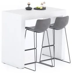 Tavolo Alto Evolution 120x60, Bianco Frassino