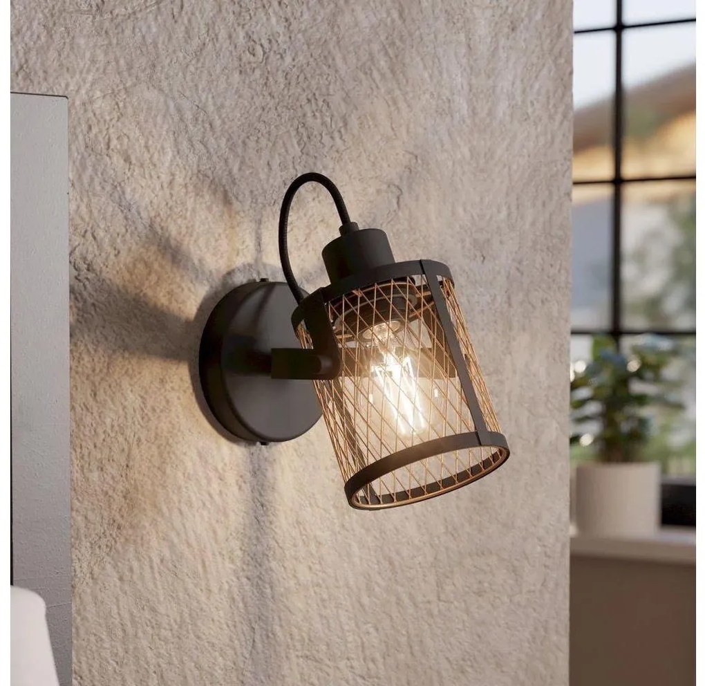 Eglo 43531 - Faretto da parete DELLOW 1xE27/40W/230V