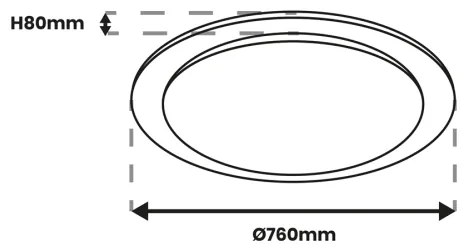 Plafoniera LED Dimmerabile ONTARIO LED/80W/230V 3000-6000K + tc