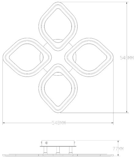 Zuma Line MS236040R-WH-Luce LED dimmerabile ILLUMIA LED/30W/230V 3000-6000K white+RC