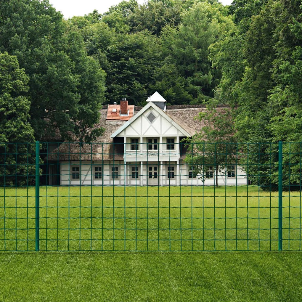 Recinzione Euro İn Acciaio 20x1,5 M Verde /