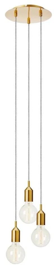 Markslöjd 108099 - Lampadario su filo BRONX 3xE27/60W/230V bronzo