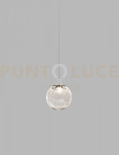 Puppet sospensione 22l fume' trasparente cromo lucido l22cc led 270...