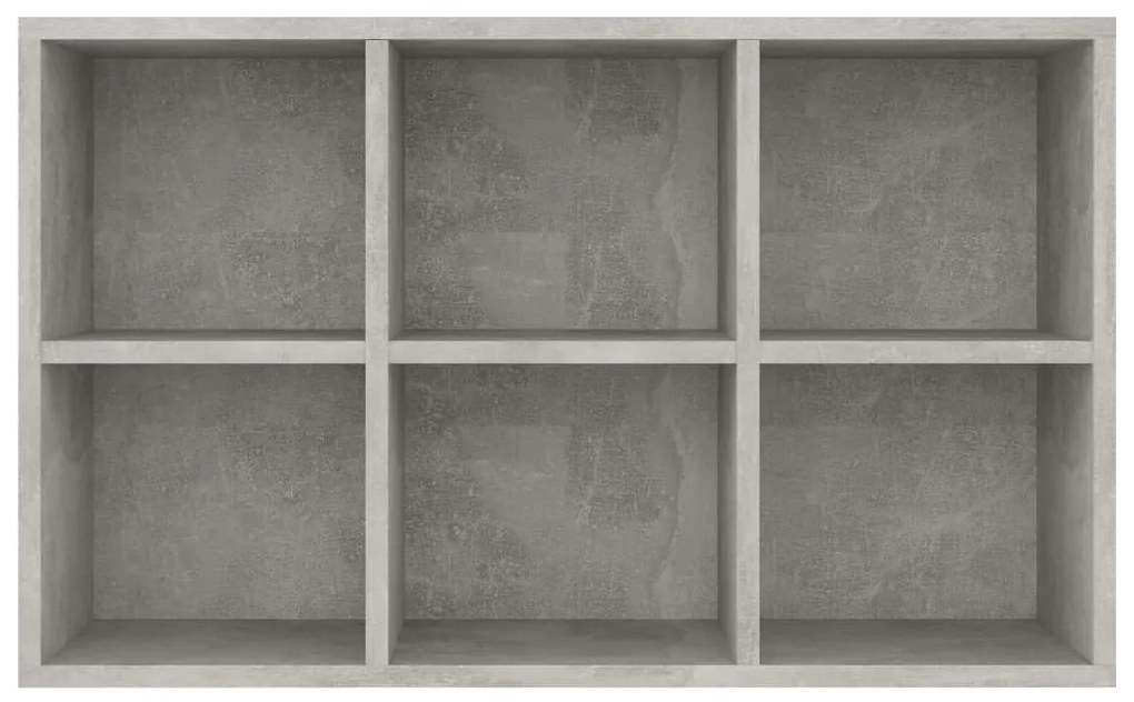 Libreria/Credenza Grigio Cemento 66x30x98 cm Legno Multistrato