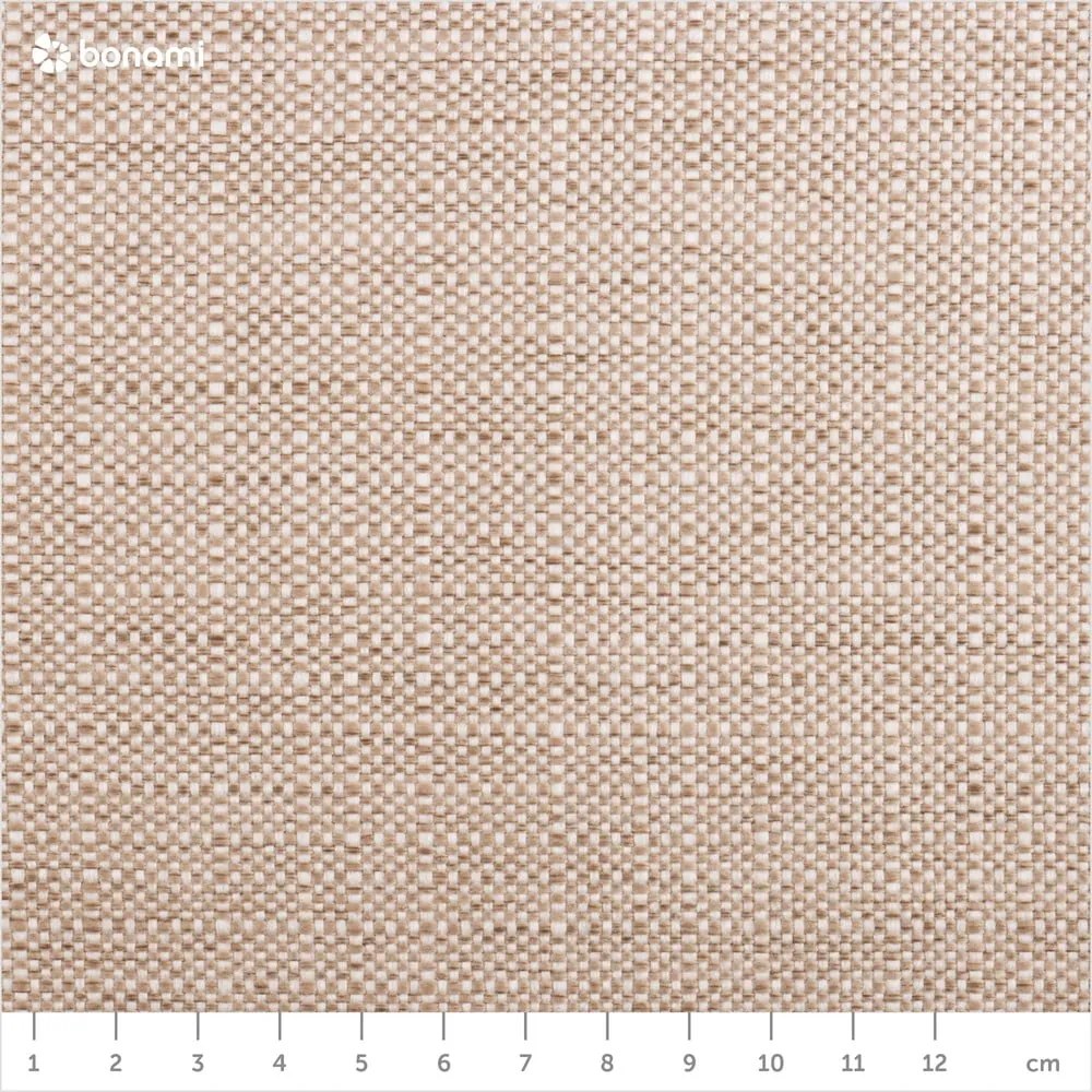 Letto matrimoniale imbottito beige con contenitore e rete inclusi 180x200 cm Elizabeth – Micadoni