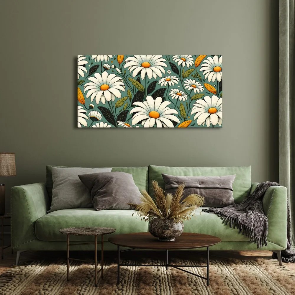 Quadro su tela – Margherite bianche