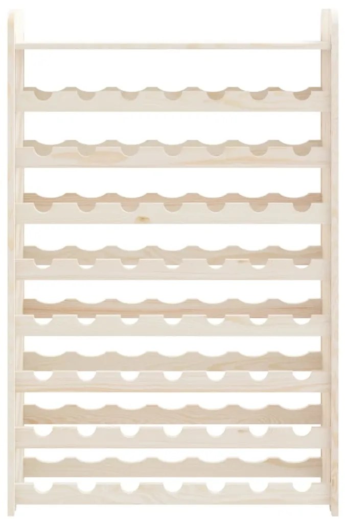 Portavini con pannello superiore 72,5x25x111,5 cm massello pino