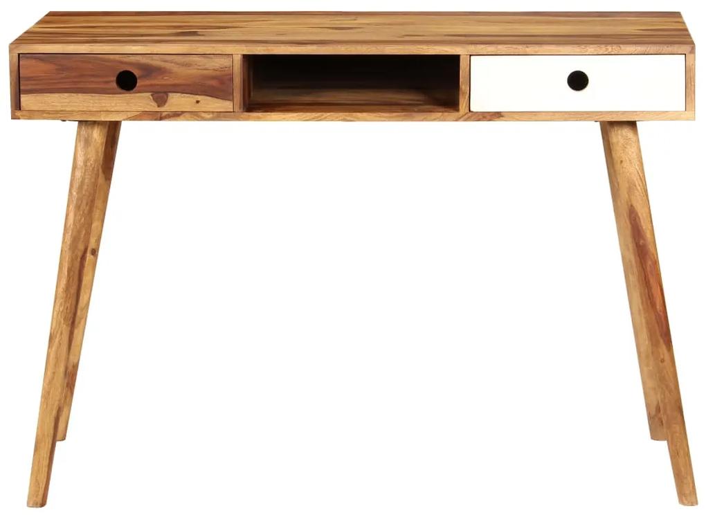 Scrivania in legno massello di sheesham 110x55x76 cm