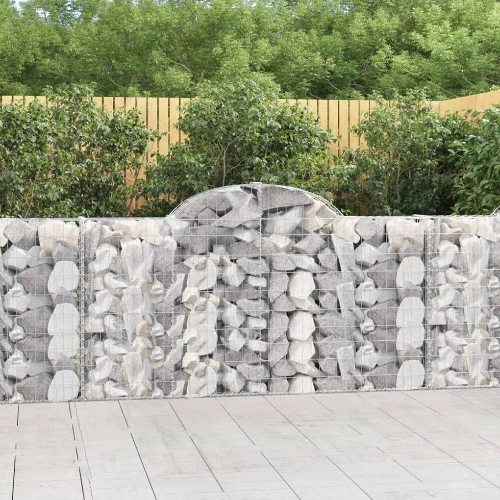 Cesti Gabbioni Ad Arco 50 Pz 200x30x100/120 Cm Ferro Zincato /
