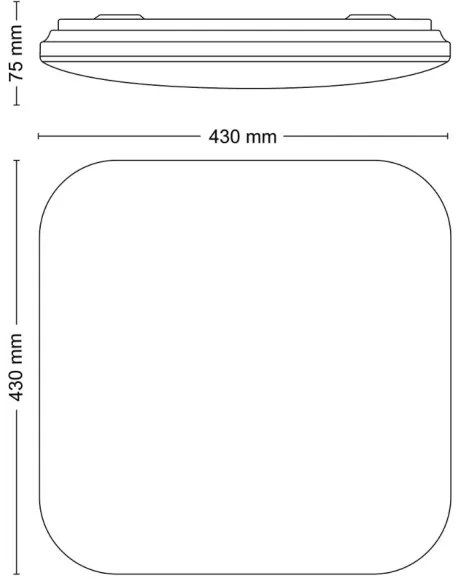 Philips - Plafoniera LED MAUVE LED/24W/230V 4000K