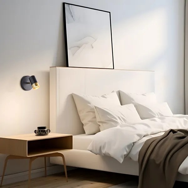 Brilliant - Faretto da parete a LED VIGOLO 1xGU10/5W/230V nero/oro