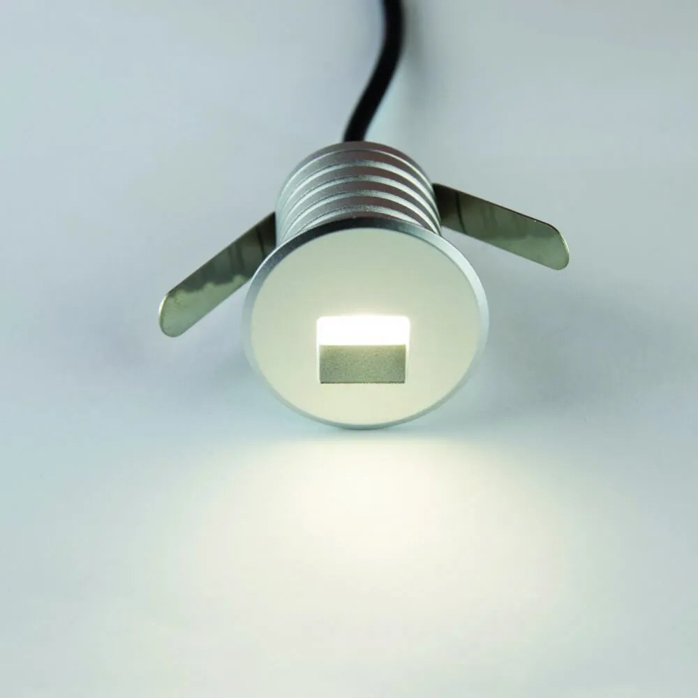 Faretto LED Acciaio 1W IP67 Professional LED OSRAM - per Gradini Colore  Bianco Caldo 2.700K